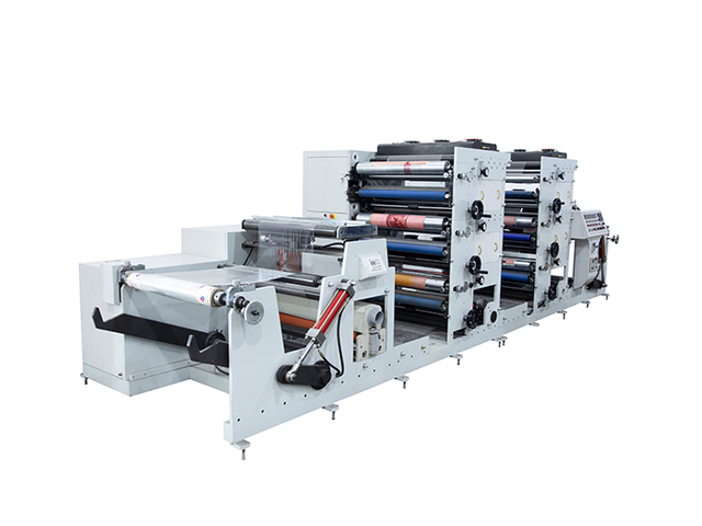 2 Tower 3+3 Color Flexo Printing Press with Roll Greaseproof Paper And Aluminum Foil