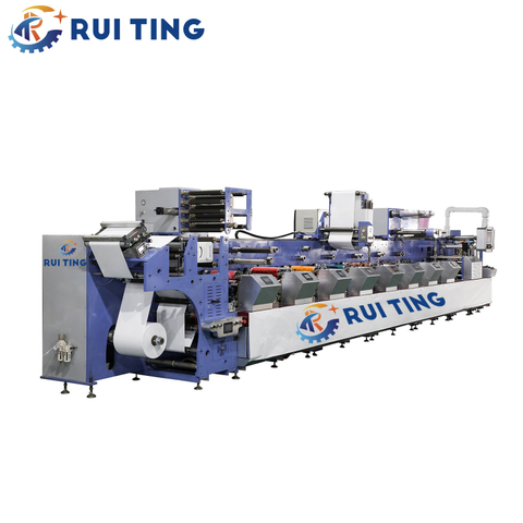 8 Color Servo Motor Chill Drum Horizontal Flexo Printing Machine for Film