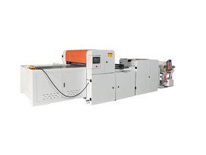 Top Selling 1100 Width A4 Size Paper Package Material Non Woven Fabric Oll To Sheet Cutting Machine with Conveyor Belt