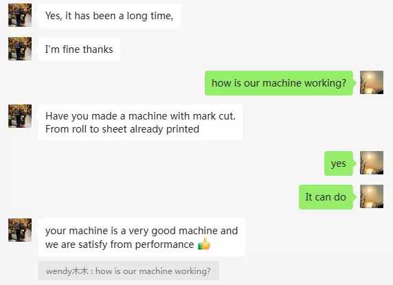 Customer reviews for 3+3 Color Flexo Printing Press 1