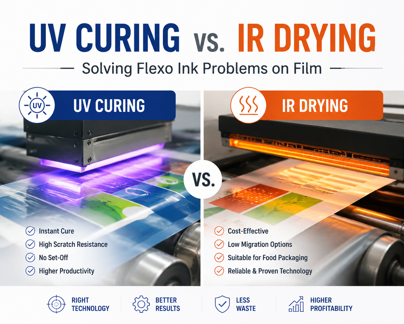 UV Curing vs. IR Drying: Solving Flexo Ink Problems On Film