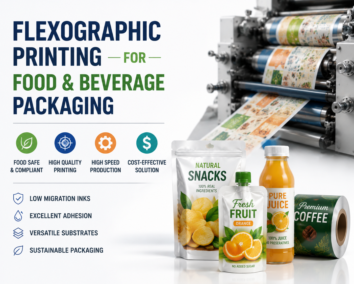Flexographic Printing For Food & Beverage Packaging